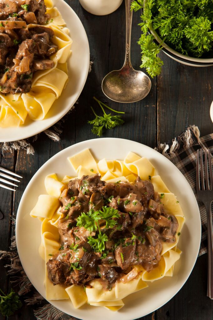 Bobby Flay Beef Stroganoff