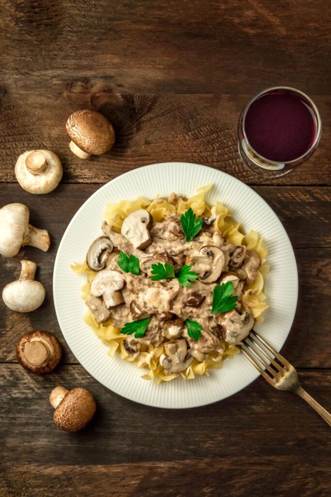 Bobby Flay Mushroom Stroganoff