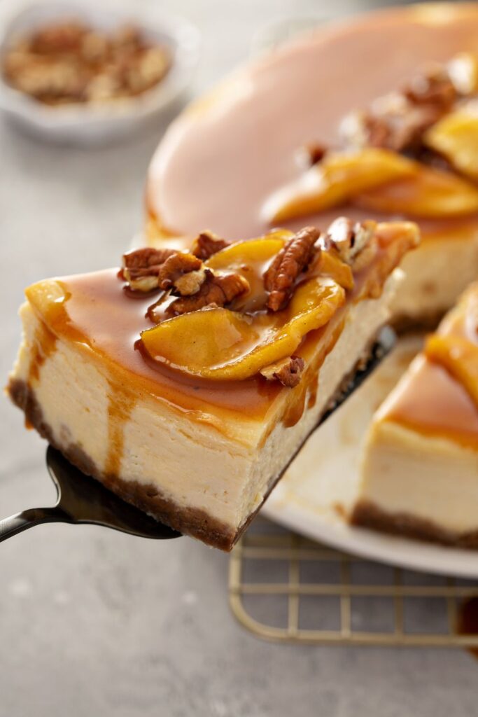 Bobby Flay Caramel Apple Cheesecake