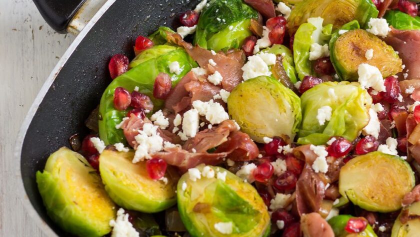 Bobby Flay Brussel Sprouts Pomegranate