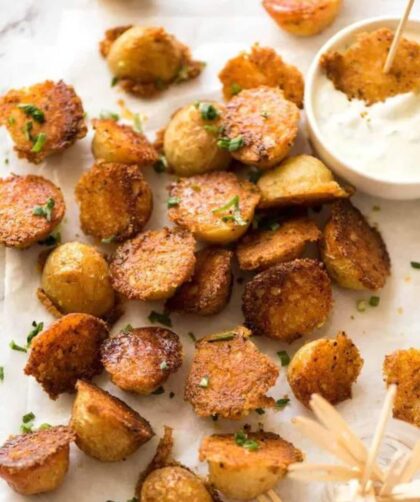 Bobby Flay Crispy Parmesan Potatoes