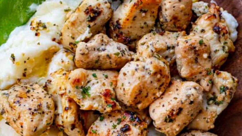 Bobby Flay Lemon Garlic Chicken Bites