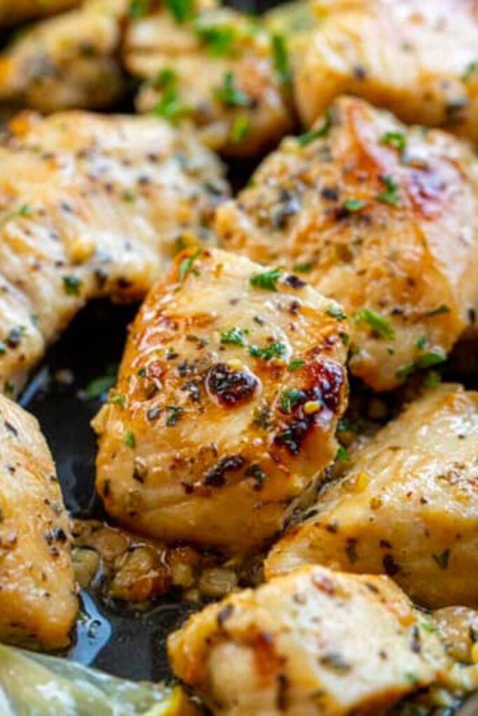 Bobby Flay Lemon Garlic Chicken Bites
