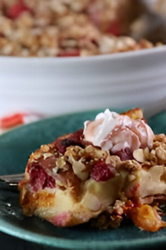 Apricot And Raspberry Granola Gratin With Raspberry Honey Yogurt