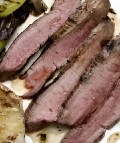 Adobo Grilled Veal Flank Steak