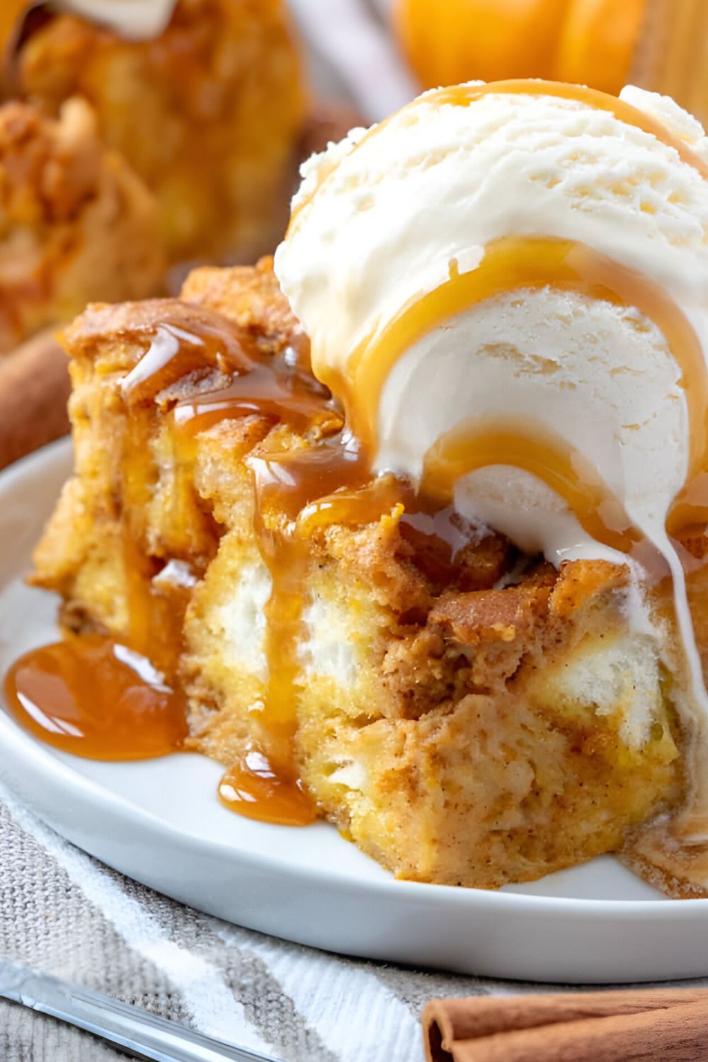 Bobby Flay Pumpkin Bread Pudding​