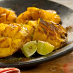 Grilled Mango with Lime, Salt and Ancho Powder