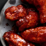 Hot Wings with Blue Cheese-Yogurt Sauce