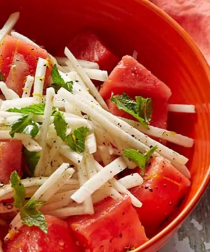 Jicama and Watermelon Salad