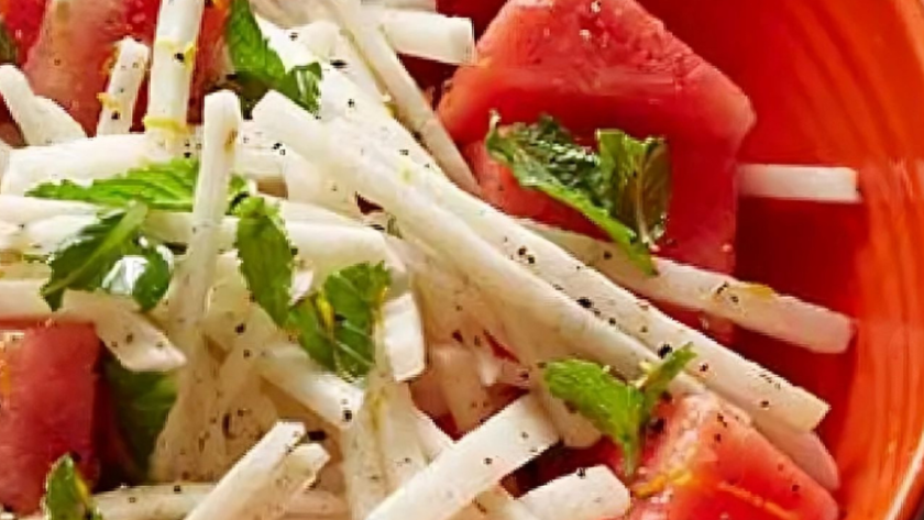 Jicama and Watermelon Salad