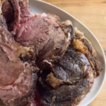 Prime Rib with Red Wine-Thyme Butter Sauce