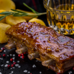 Honey-Mustard Glazed Ribs in Oven and Broiler