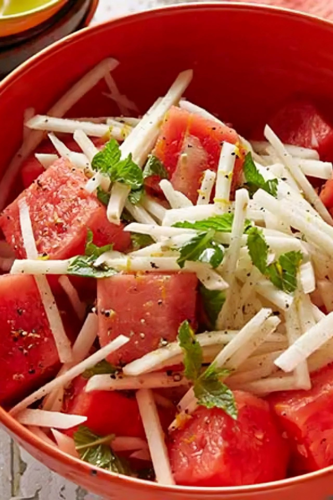 Jicama and Watermelon Salad