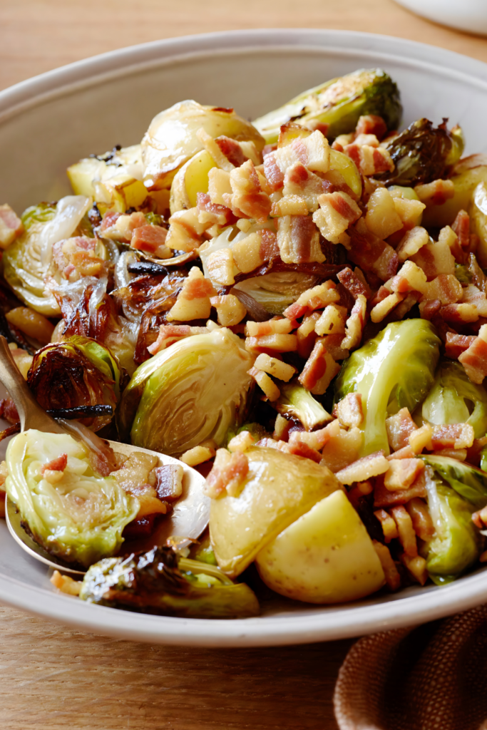 Roasted Brussels Sprouts with Pancetta