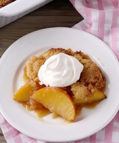 Grilled Peach Cobbler