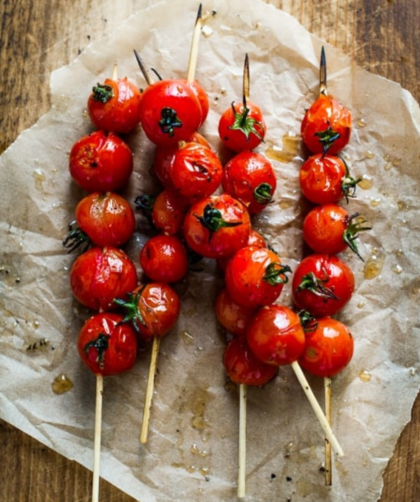 Marinated Grilled Cherry Tomatoes Skewers