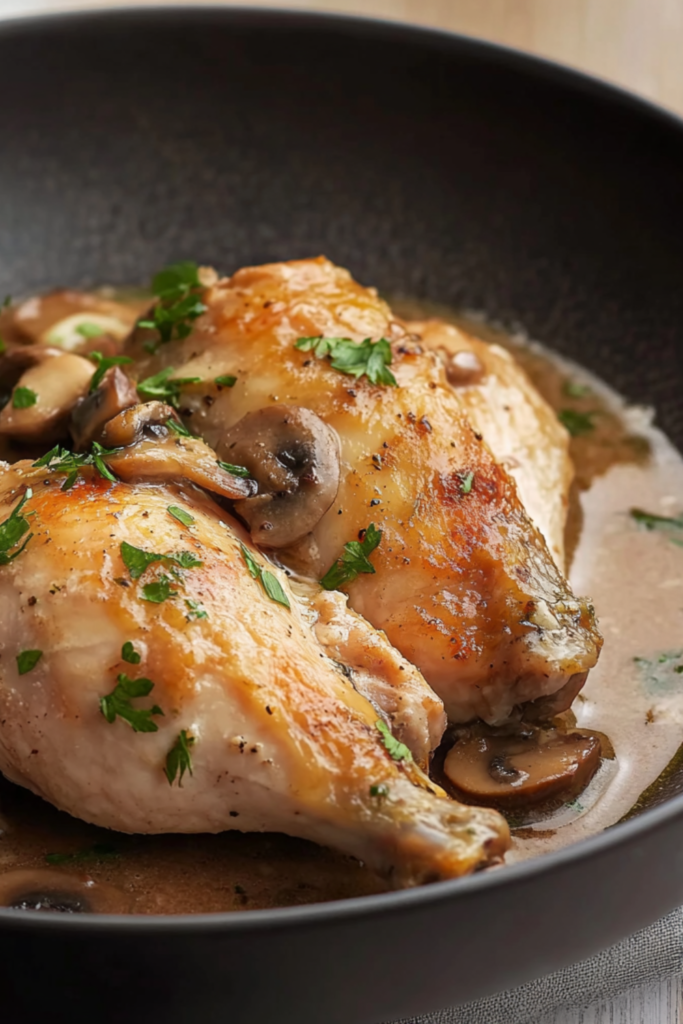 Bobby Flay Chicken Chasseur (Hunter-style Chicken)