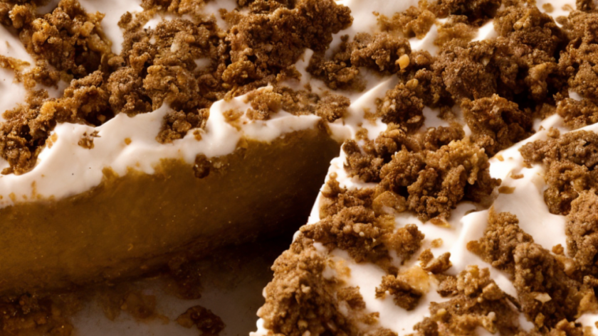 Bobby Flay's Pumpkin Pie with Cinnamon Crunch and Bourbon-Maple Whipped Cream