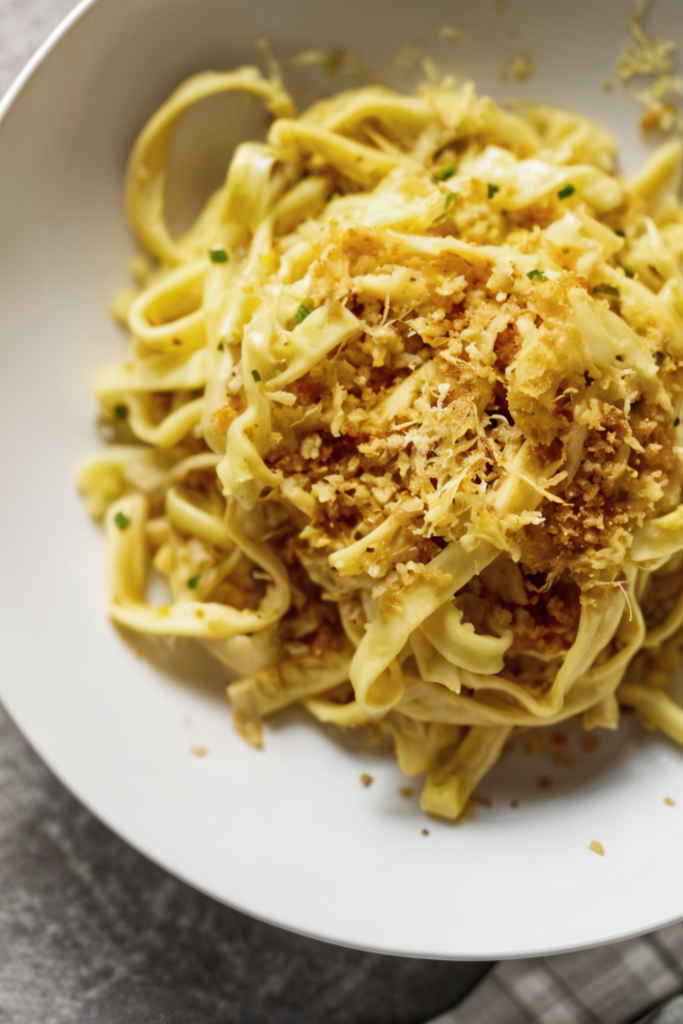 Fettuccine with Anchovy Butter