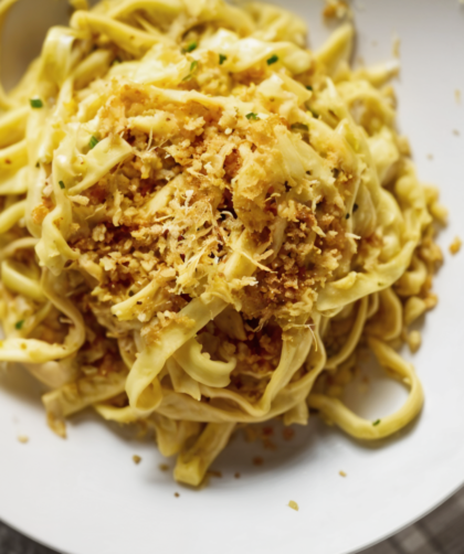 Fettuccine with Anchovy Butter