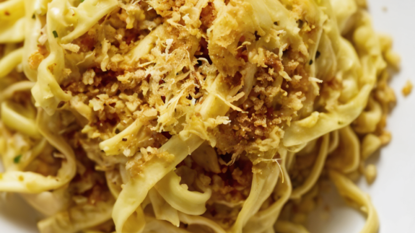 Fettuccine with Anchovy Butter