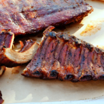 Smoked Ribs with Carolina-Style BBQ Sauce