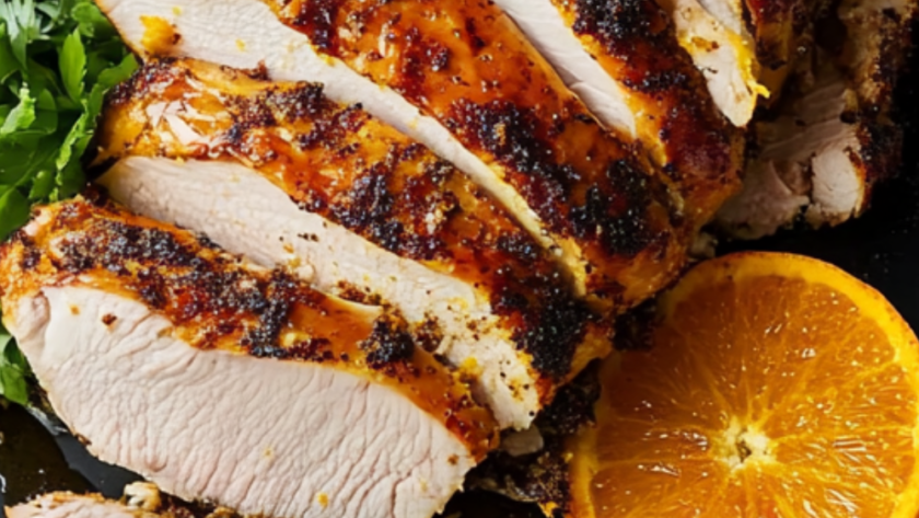 Bobby Flay Brined Turkey Breast with Spanish Spice Rub and Sour Orange Sauce