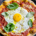 Bobby Flay Margherita Pizza with a Fried Egg