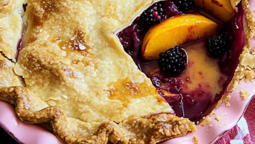 Bobby Flay Peach-Blackberry Pie