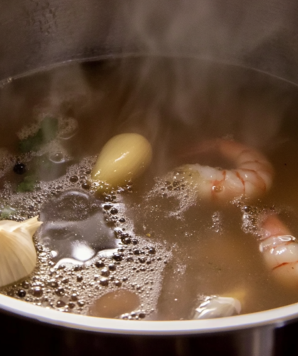 Bobby Flay Poaching Liquid for Shrimp