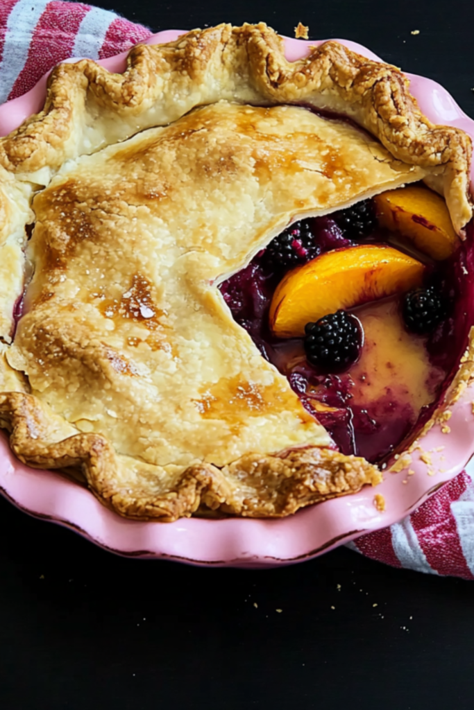 Bobby Flay Peach-Blackberry Pie