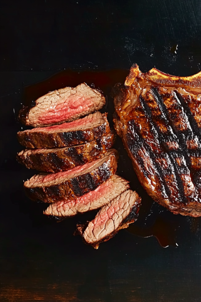 Bobby Flay Rib-Eye Marinated in Garlic, Chiles and Oregano